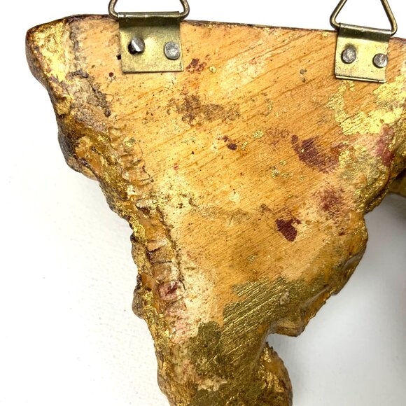 Pair Of Vintage Ornate Rococo Gilt Wood Wall Shelves Brackets Italy - Picture 7 of 16